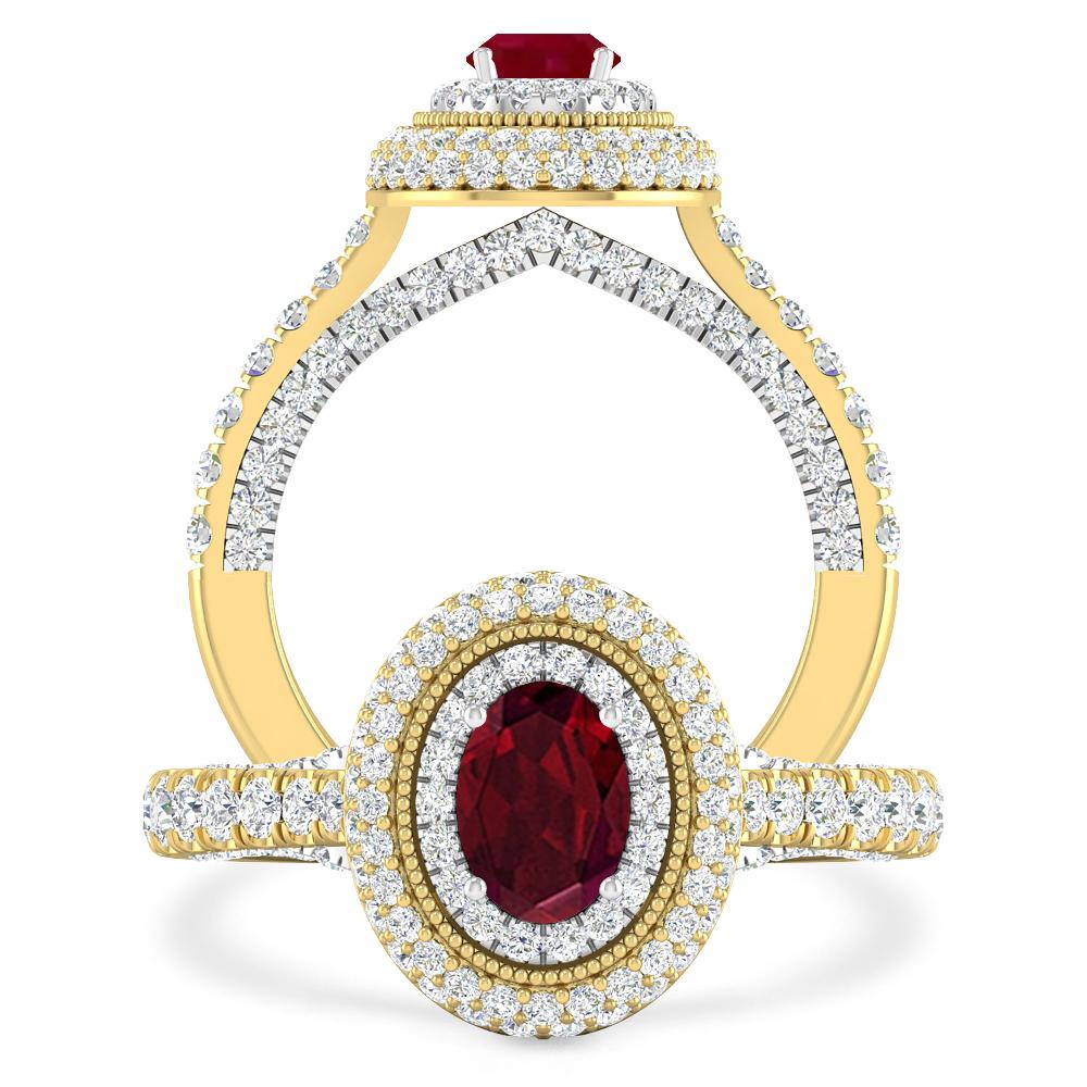 Yellow Gold - Garnet