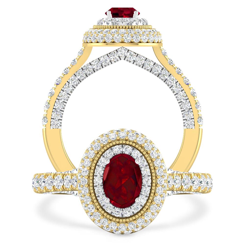 Yellow Gold - Garnet