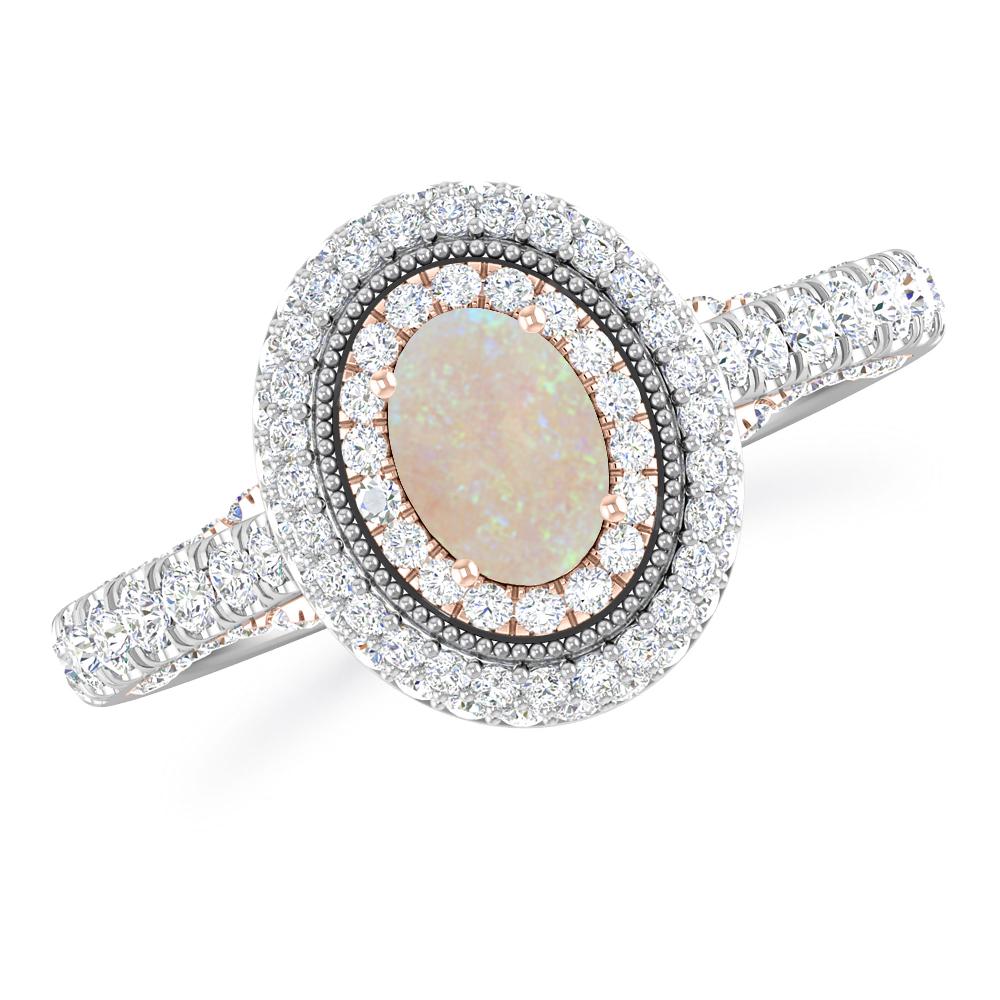 White Gold - Opal