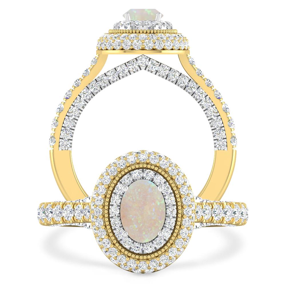 Yellow Gold - Opal