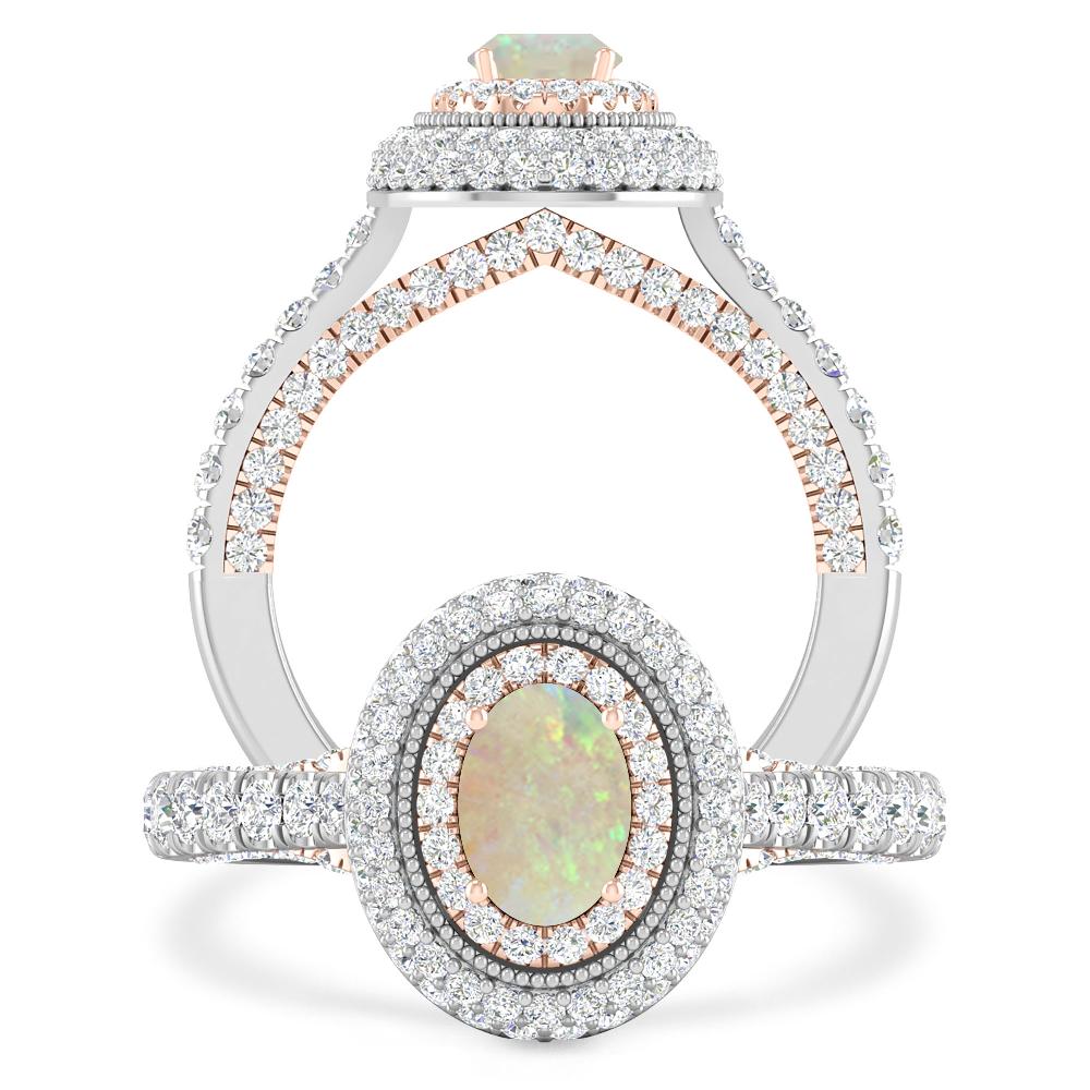 White Gold - Opal