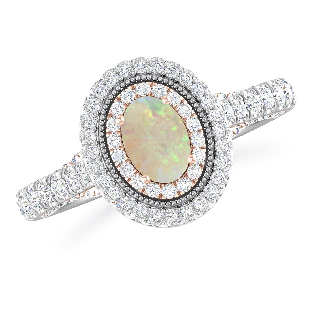 White Gold - Opal