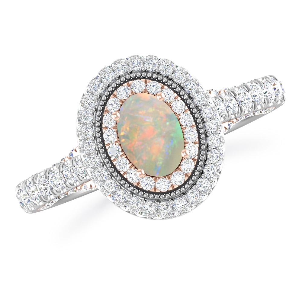 White Gold - Opal