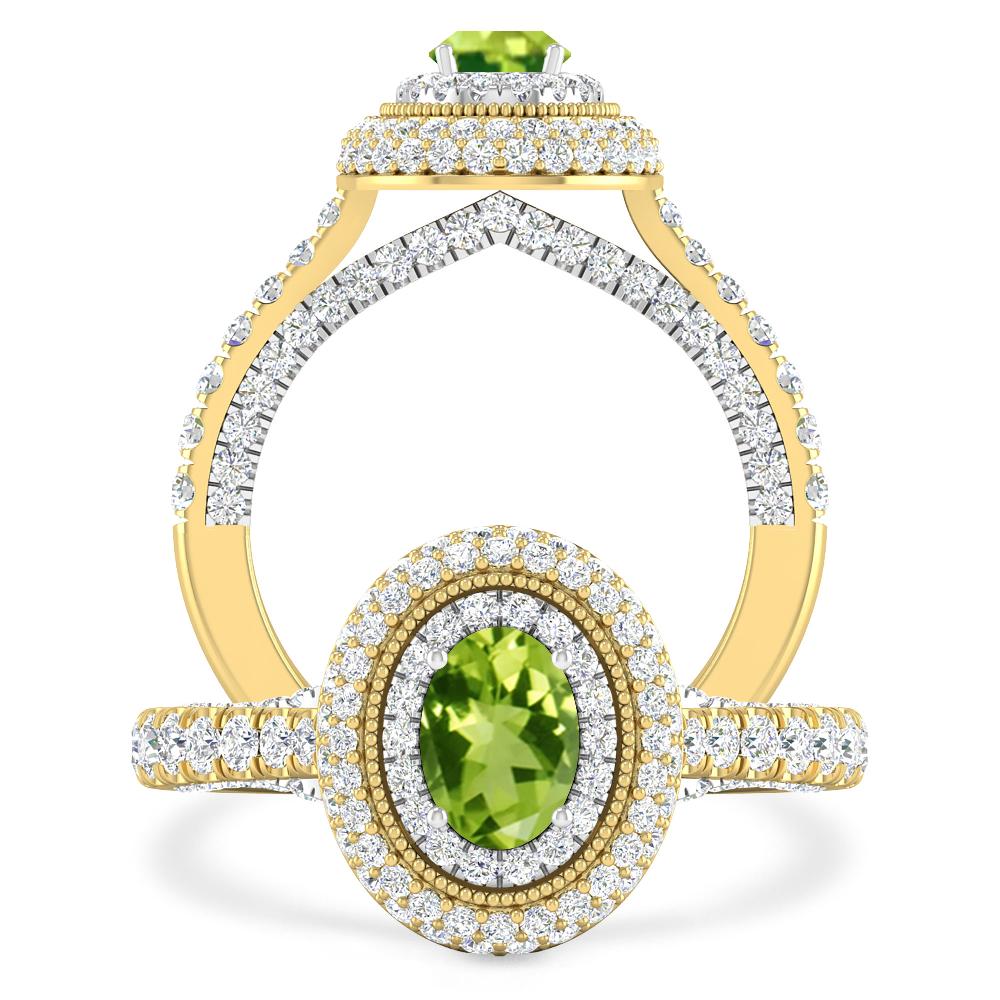 Yellow Gold - Peridot