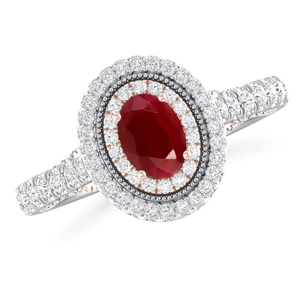 White Gold - Ruby