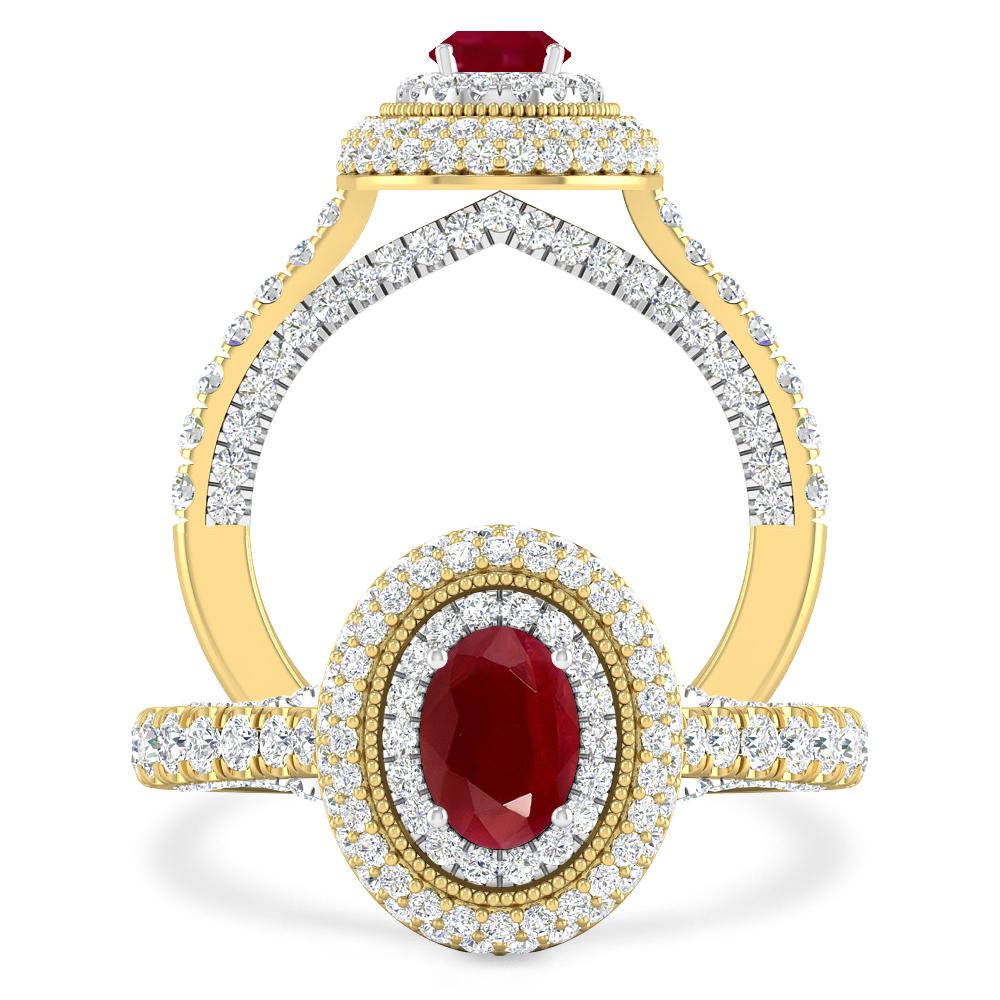 Yellow Gold - Ruby