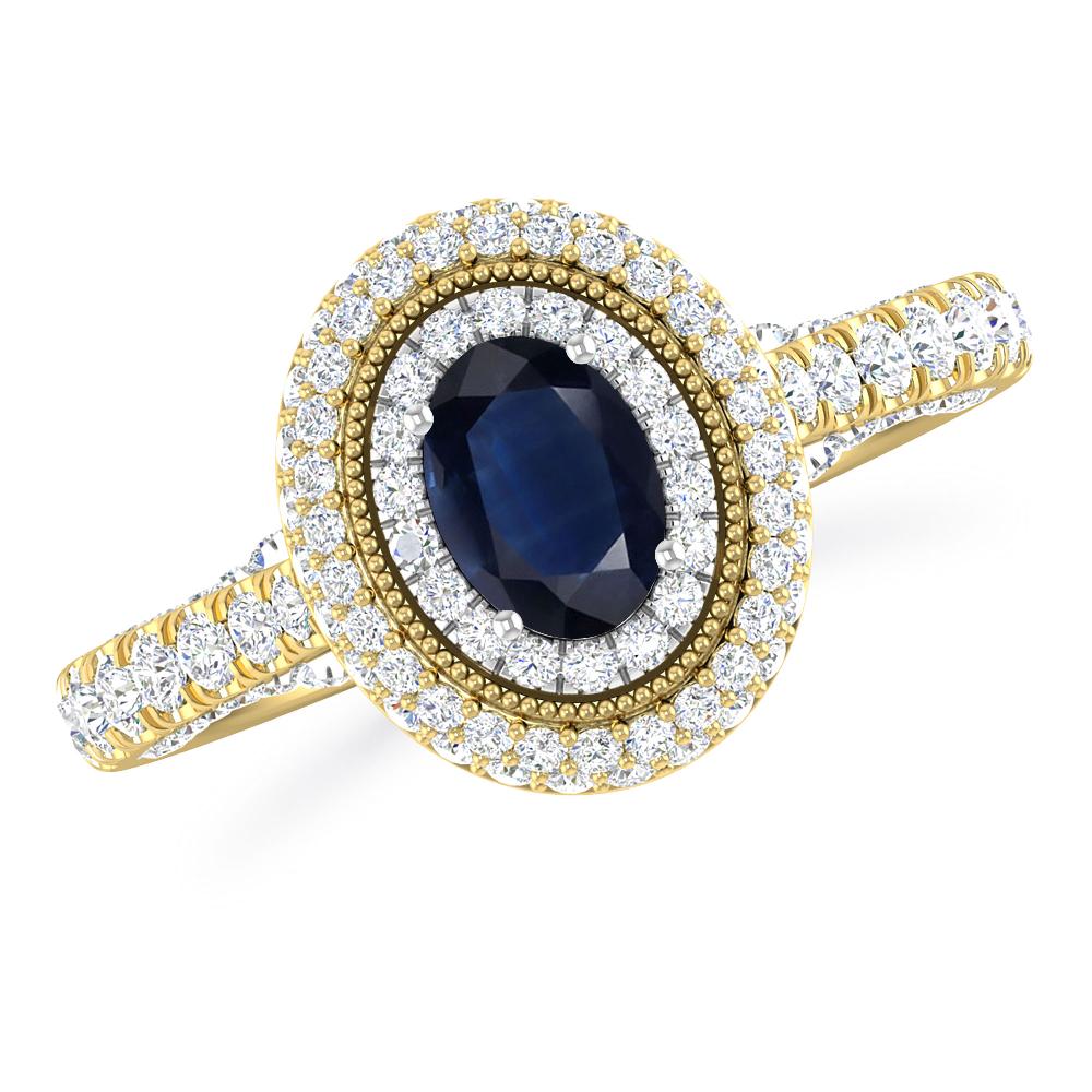 Yellow Gold - Sapphire