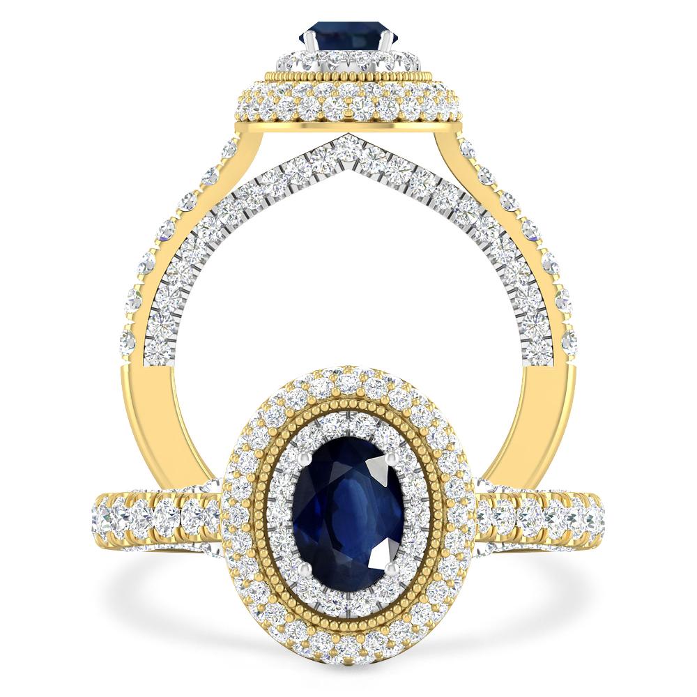 Yellow Gold - Sapphire