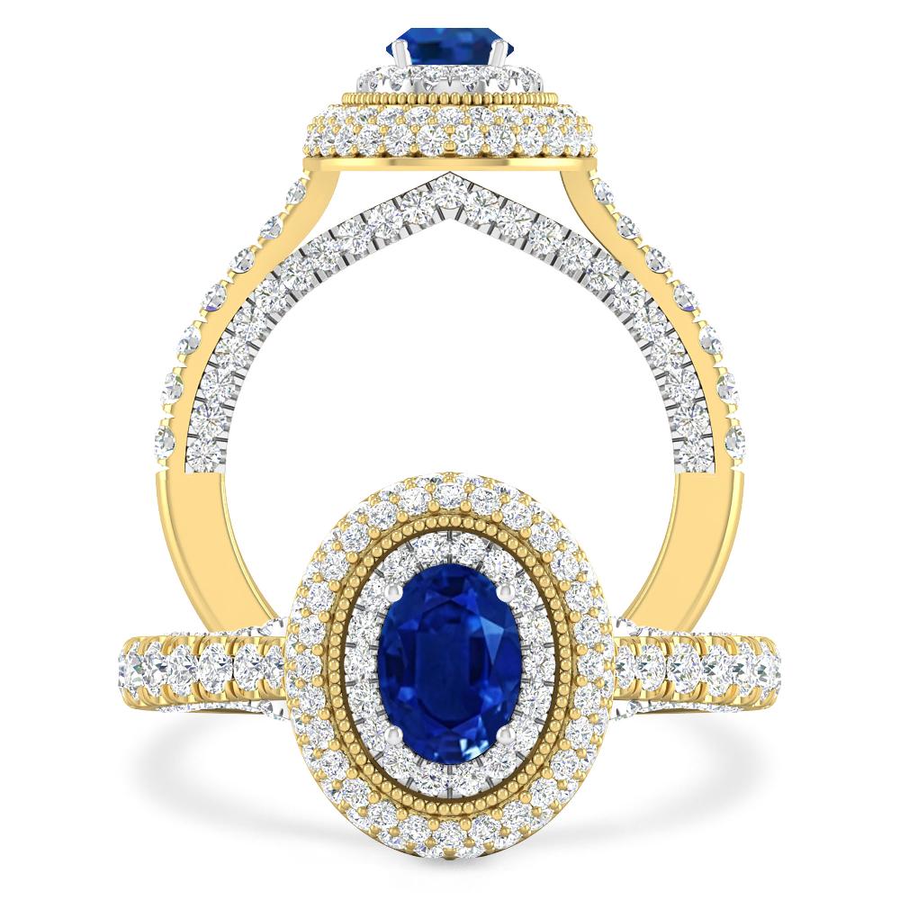 Yellow Gold - Sapphire