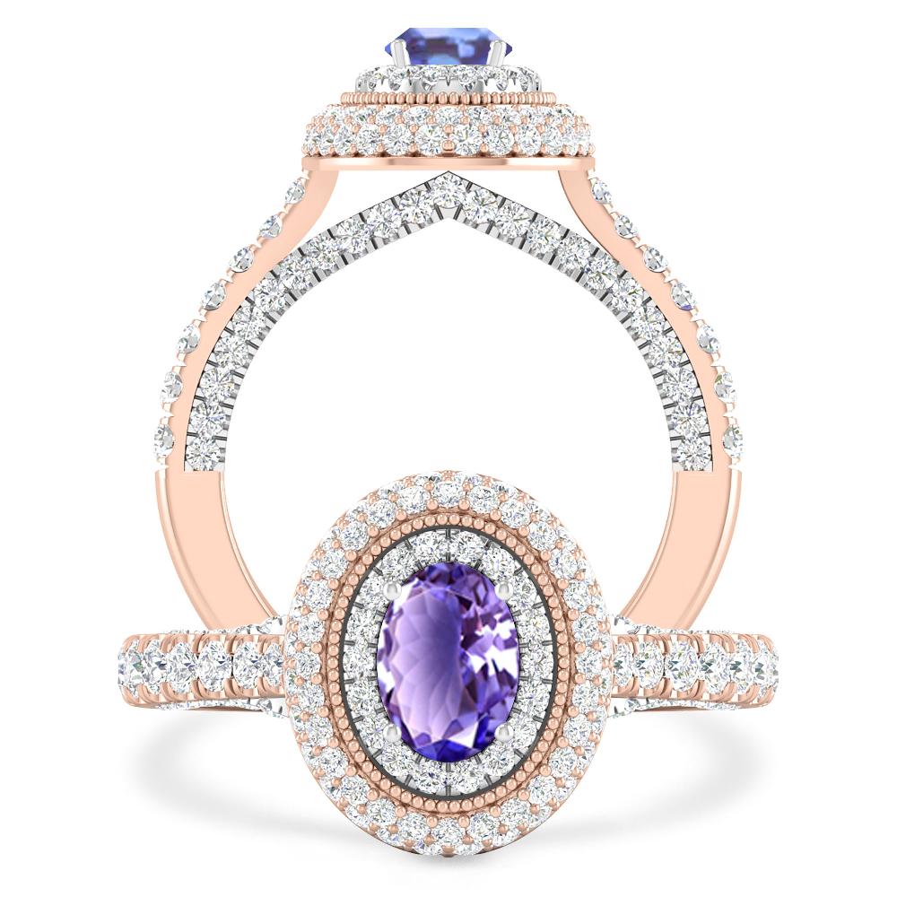 Rose Gold - Tanzanite