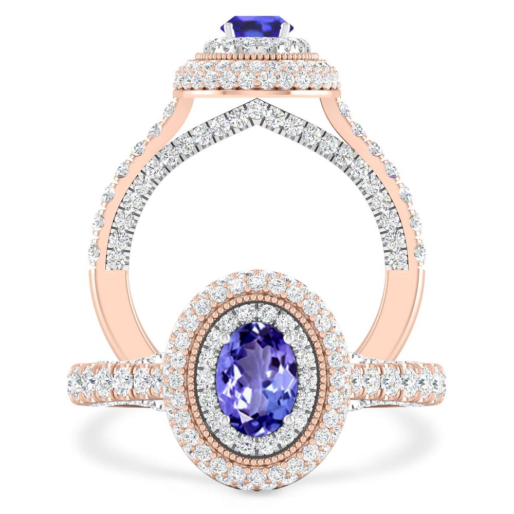 Rose Gold - Tanzanite