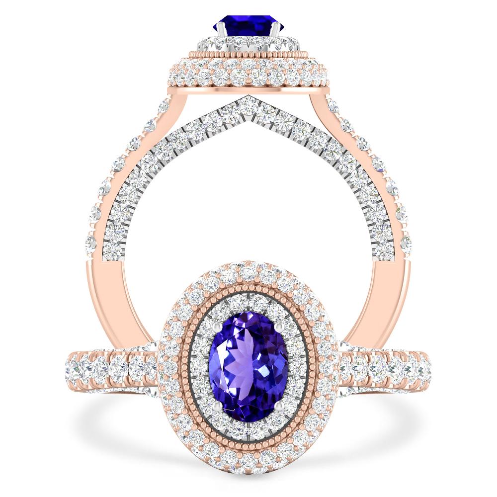 Rose Gold - Tanzanite