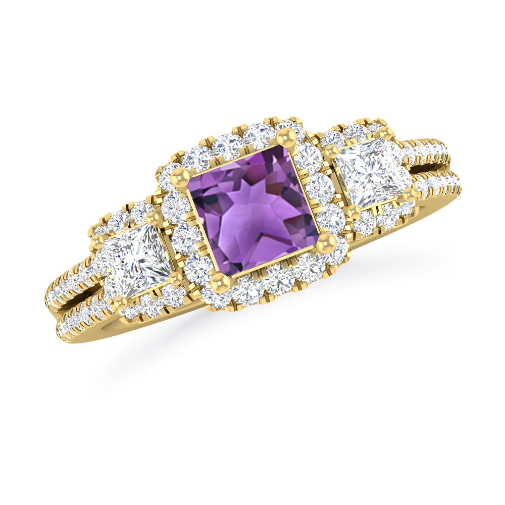 Yellow Gold - Amethyst