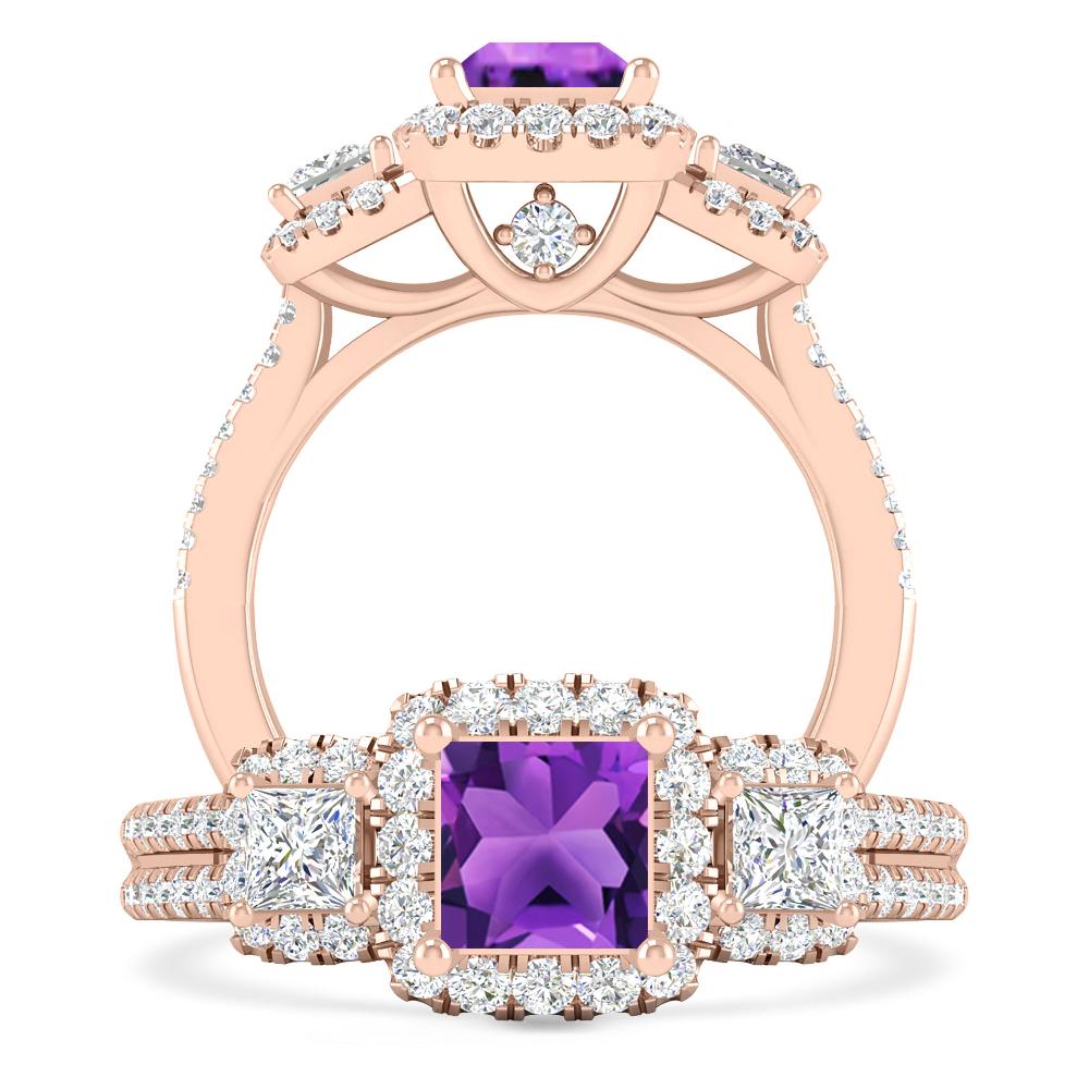 Rose Gold - Amethyst