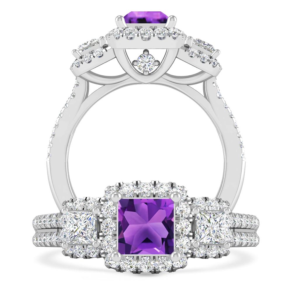 White Gold - Amethyst