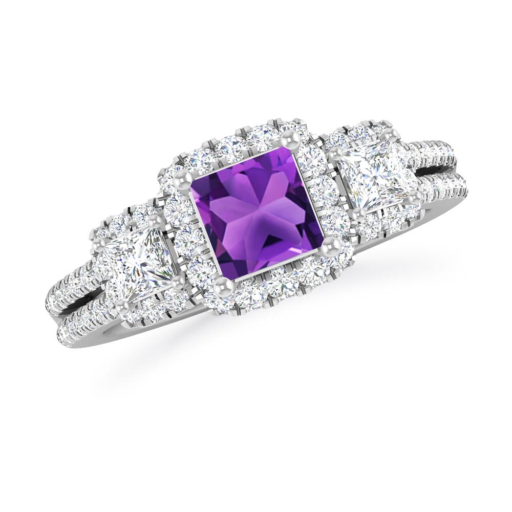 White Gold - Amethyst