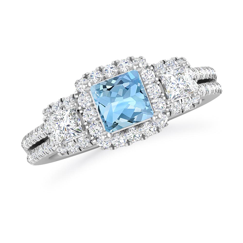 White Gold - Aquamarine