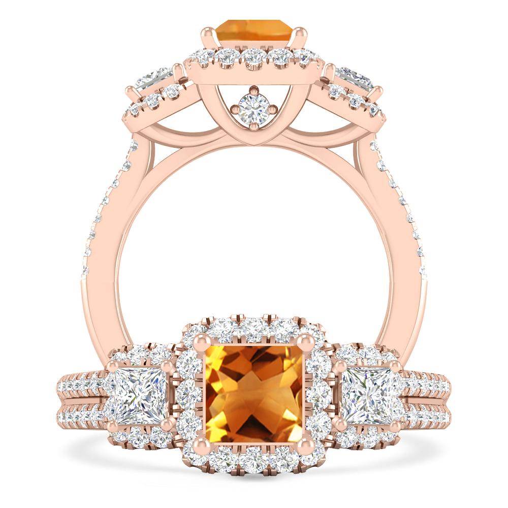 Rose Gold - Citrine