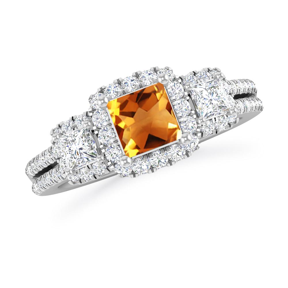 White Gold - Citrine