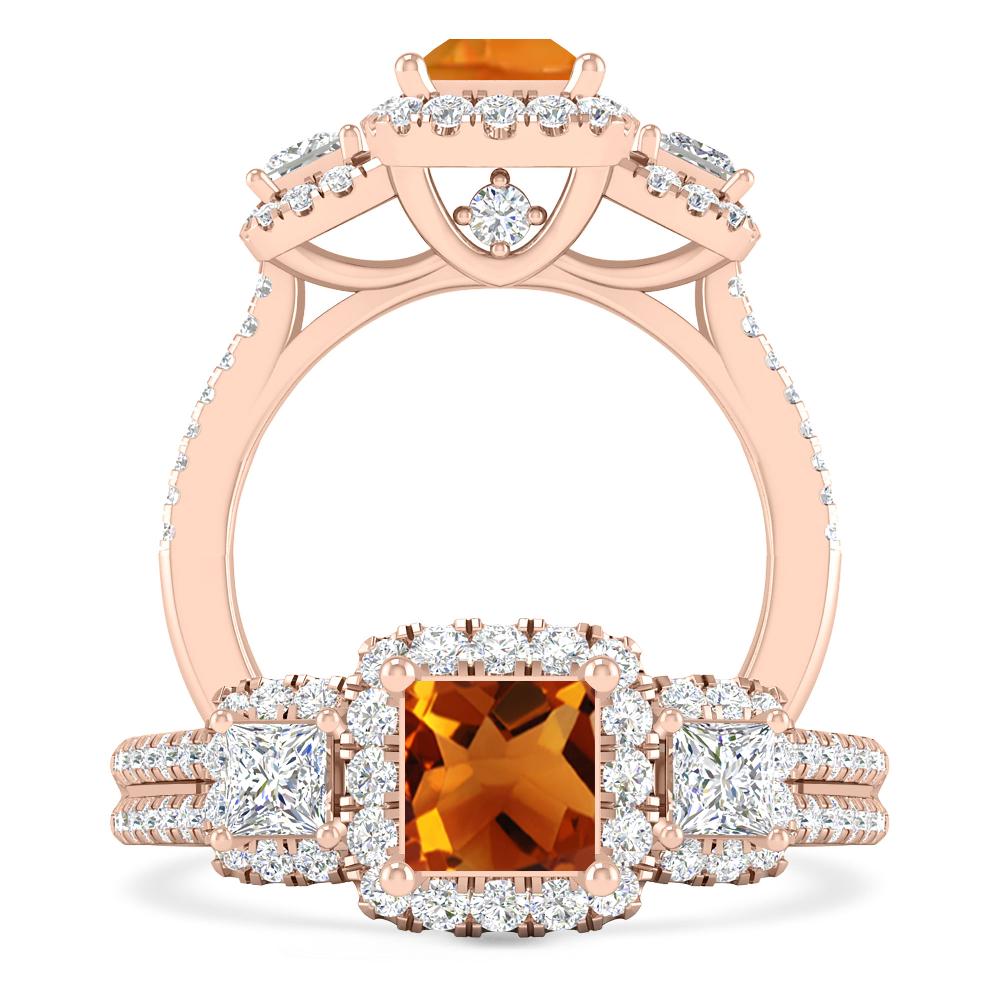 Rose Gold - Citrine