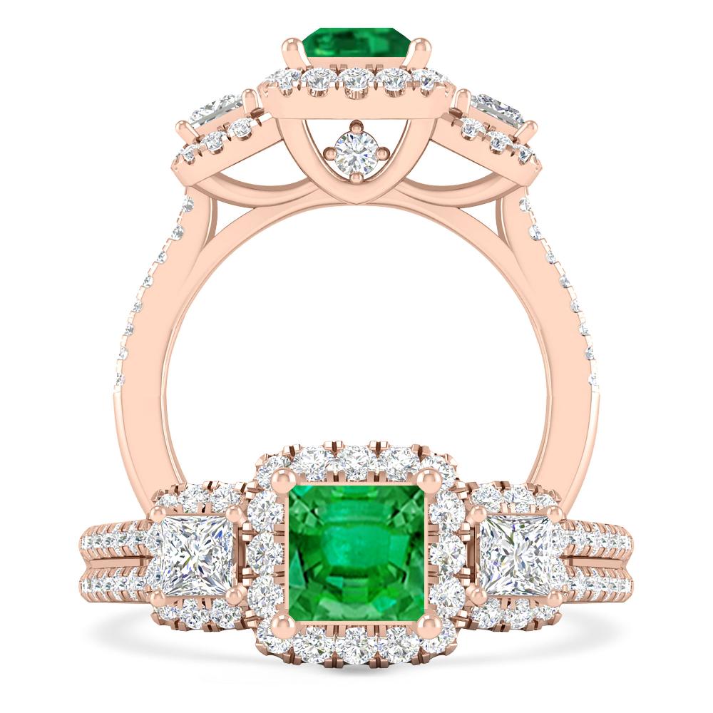 Rose Gold - Emerald