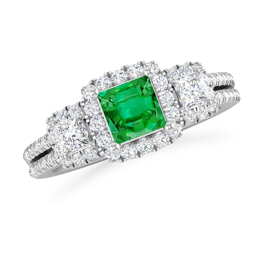 White Gold - Emerald