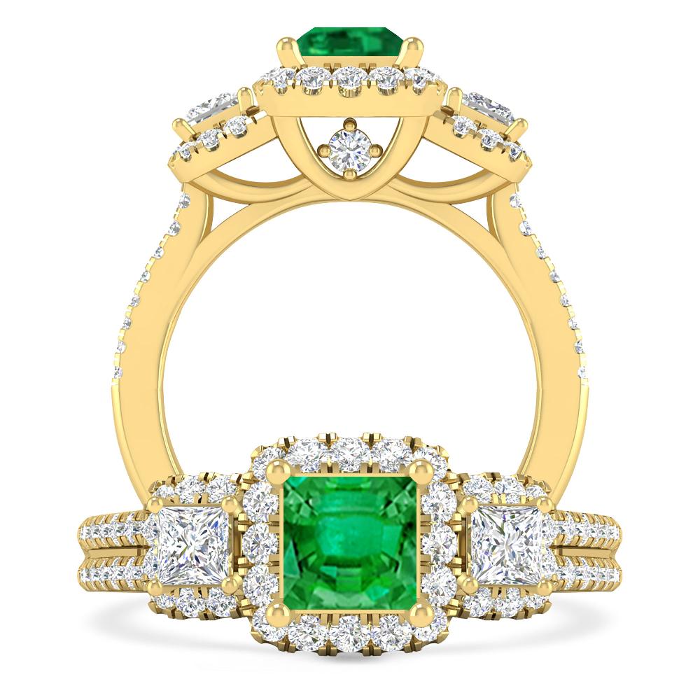 Yellow Gold - Emerald