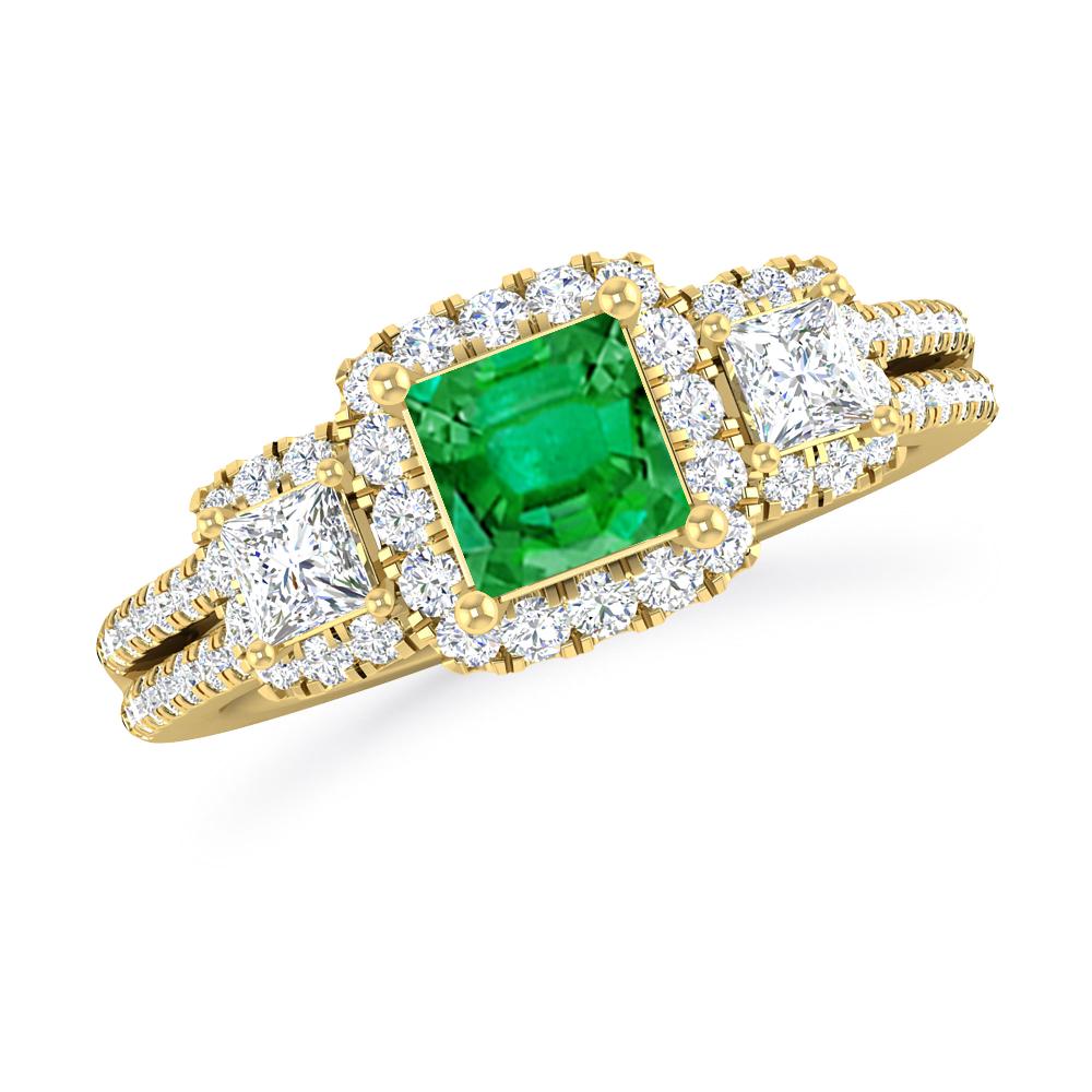 Yellow Gold - Emerald