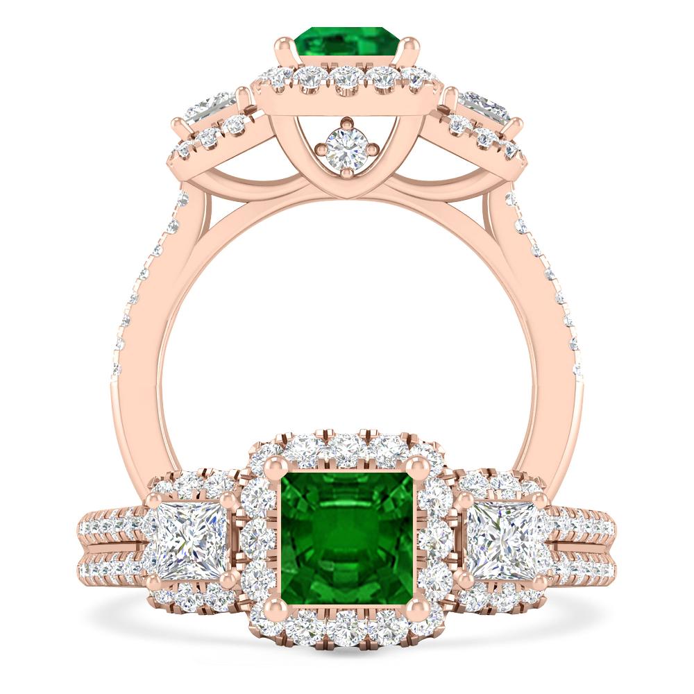 Rose Gold - Emerald