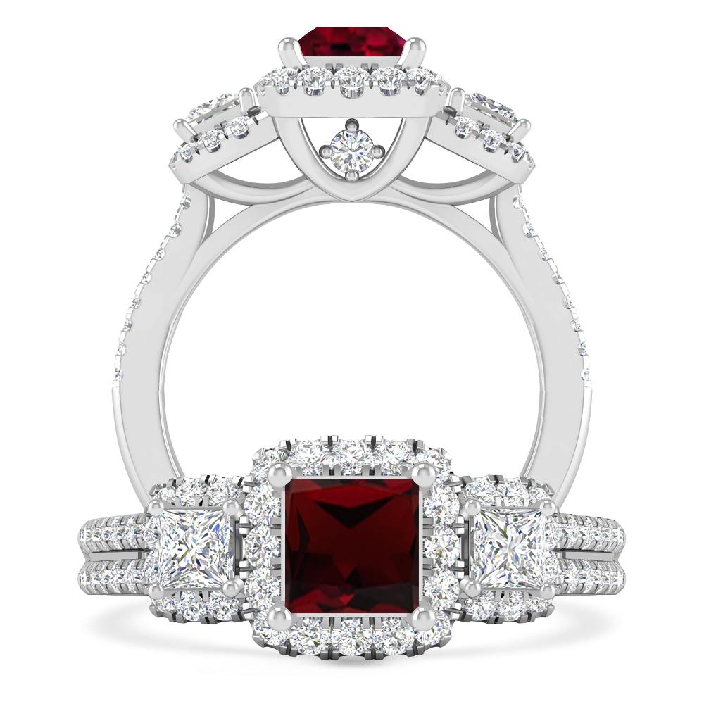 White Gold - Garnet