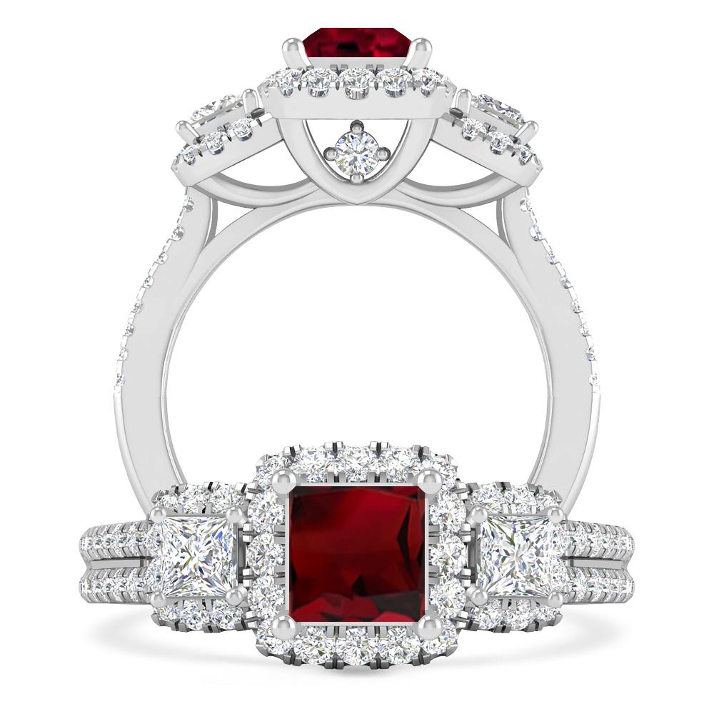 White Gold - Garnet