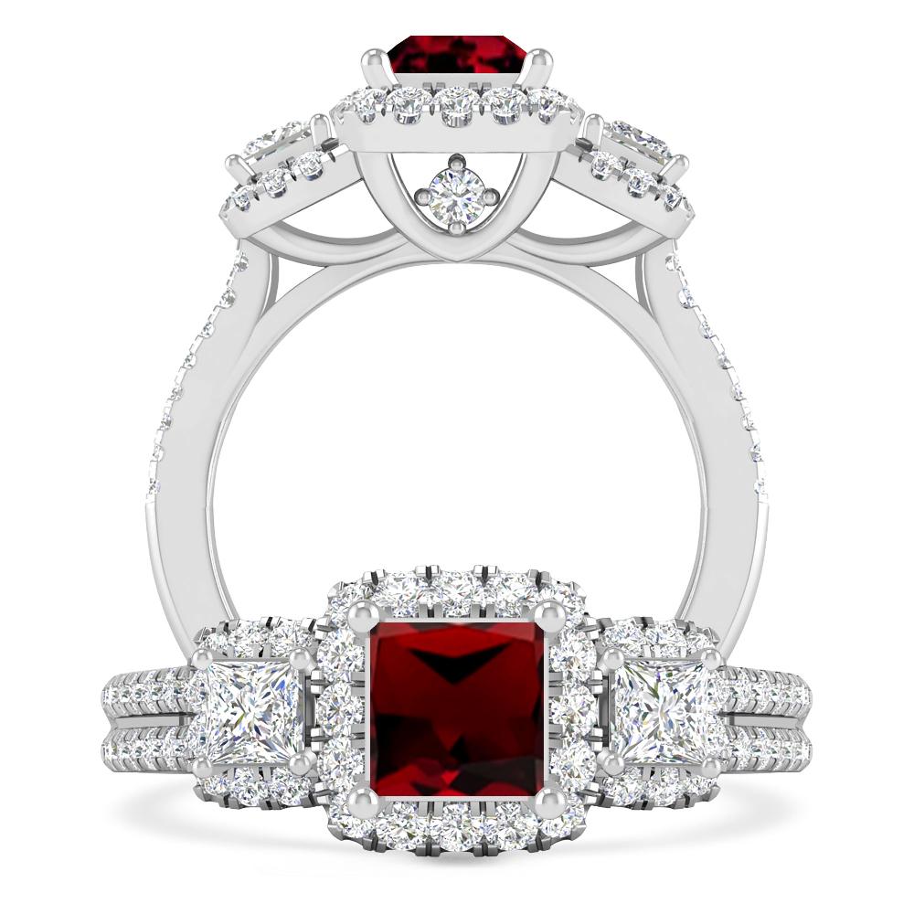 White Gold - Garnet