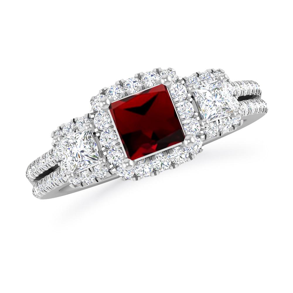 White Gold - Garnet