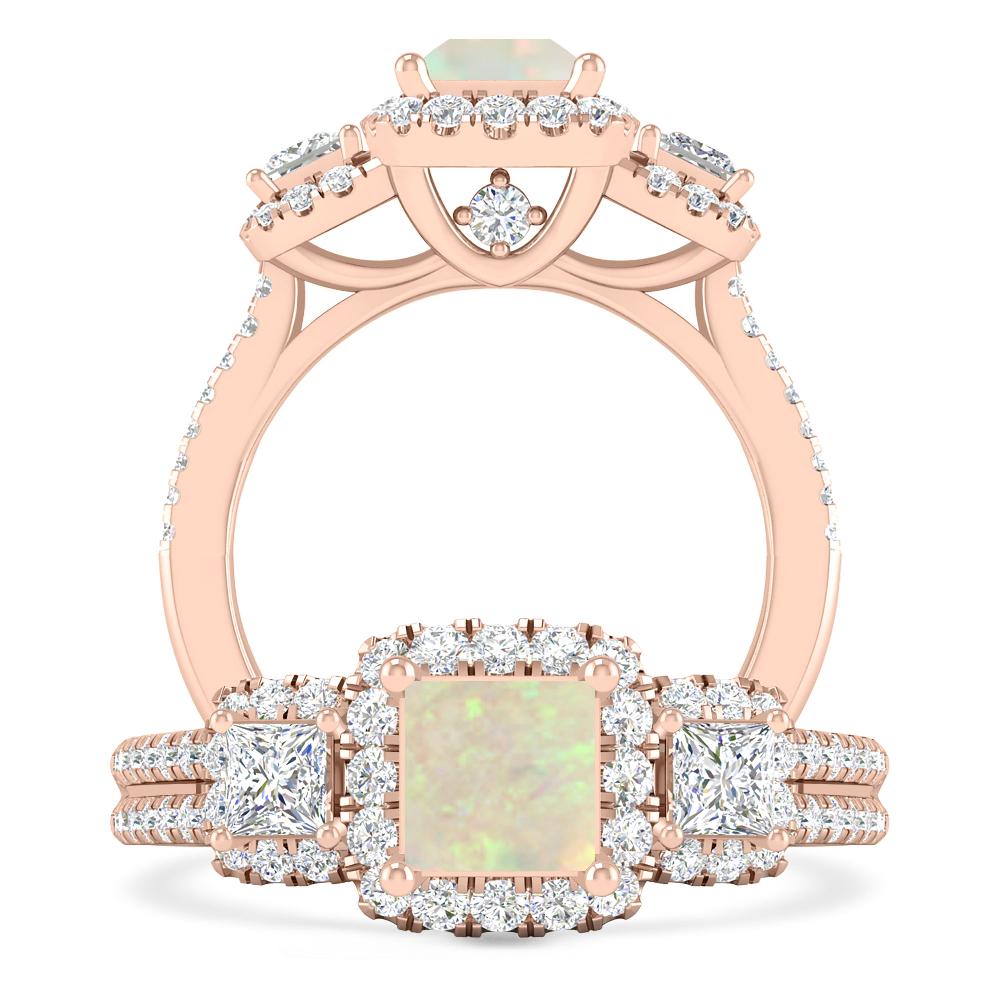 Rose Gold - Opal