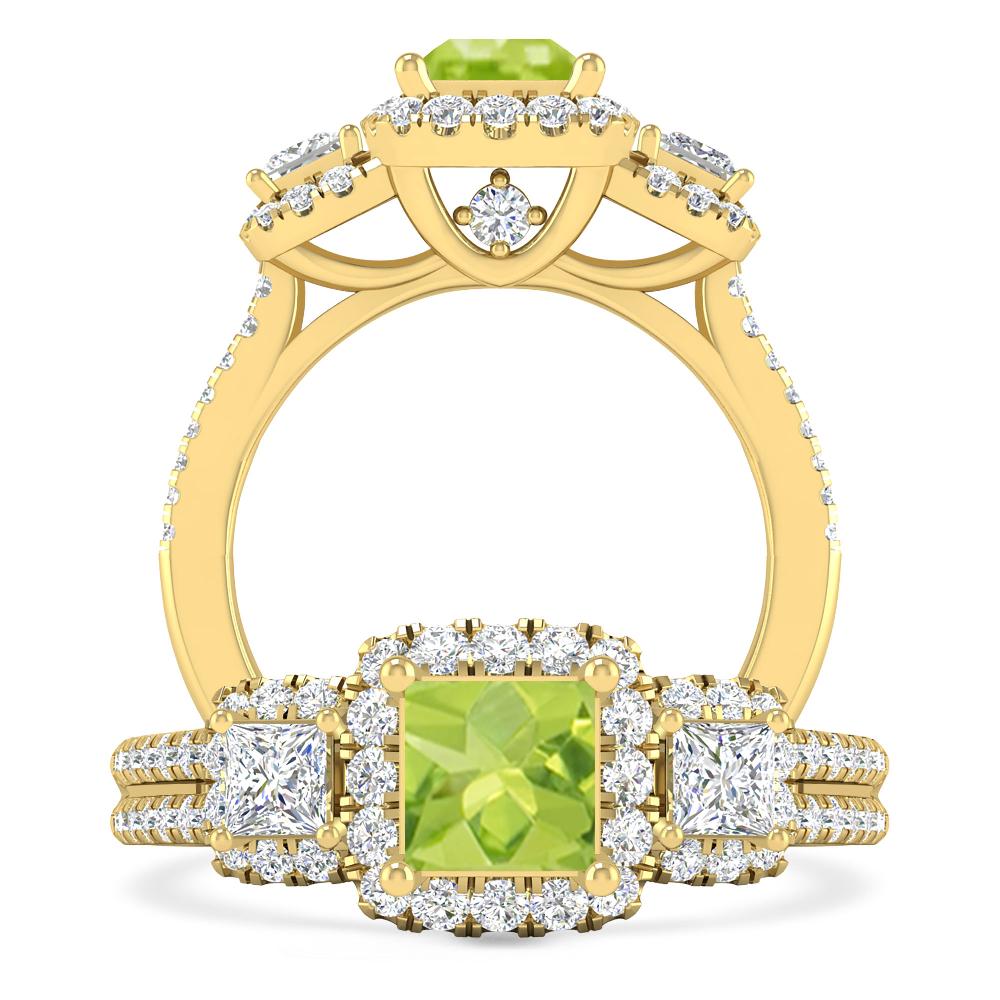 Yellow Gold - Peridot