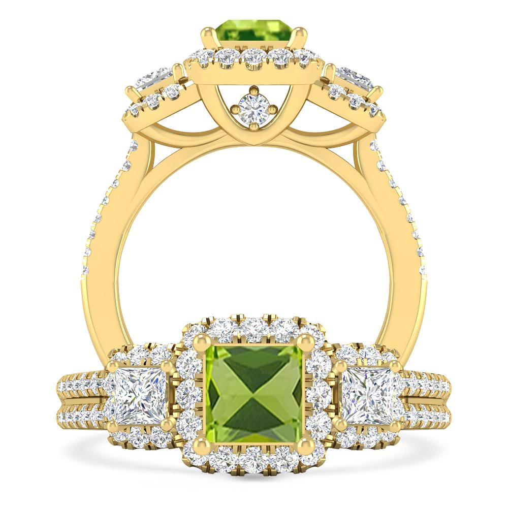 Yellow Gold - Peridot