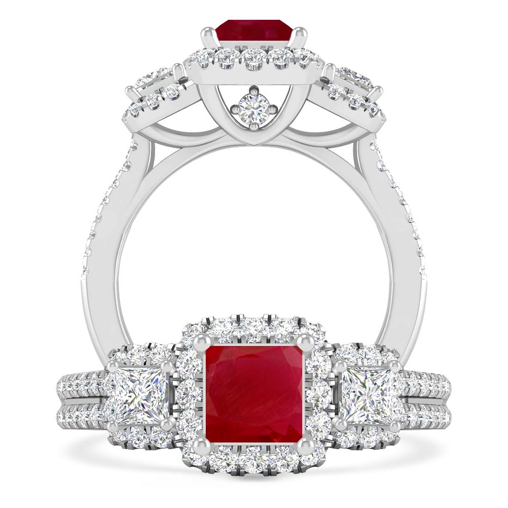 White Gold - Ruby