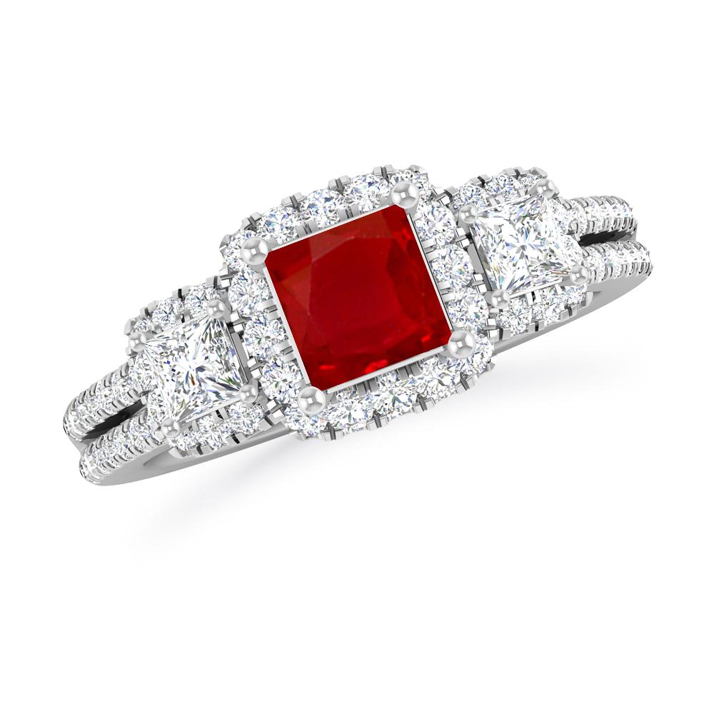 White Gold - Ruby