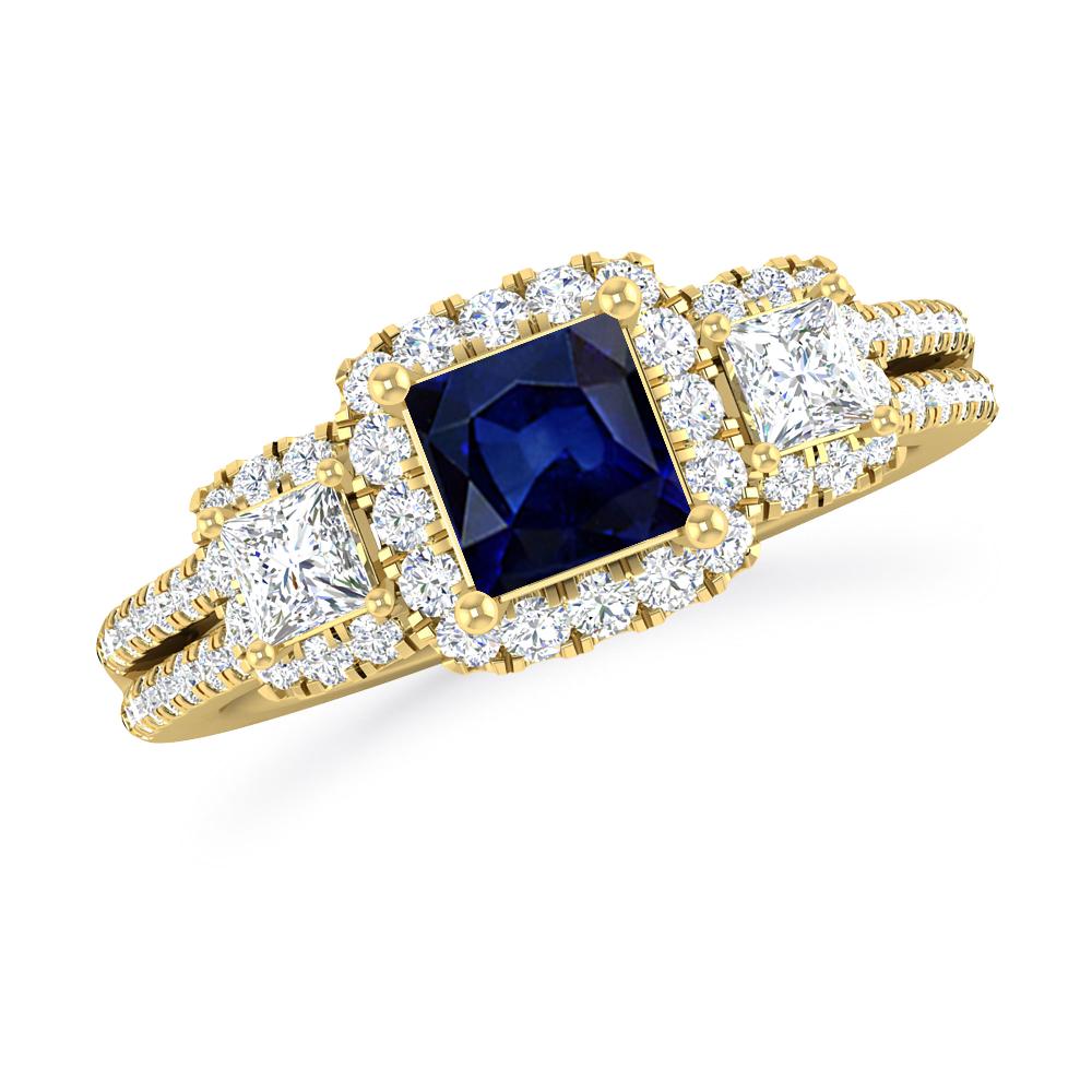 Yellow Gold - Sapphire