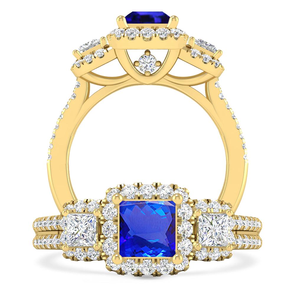 Yellow Gold - Tanzanite