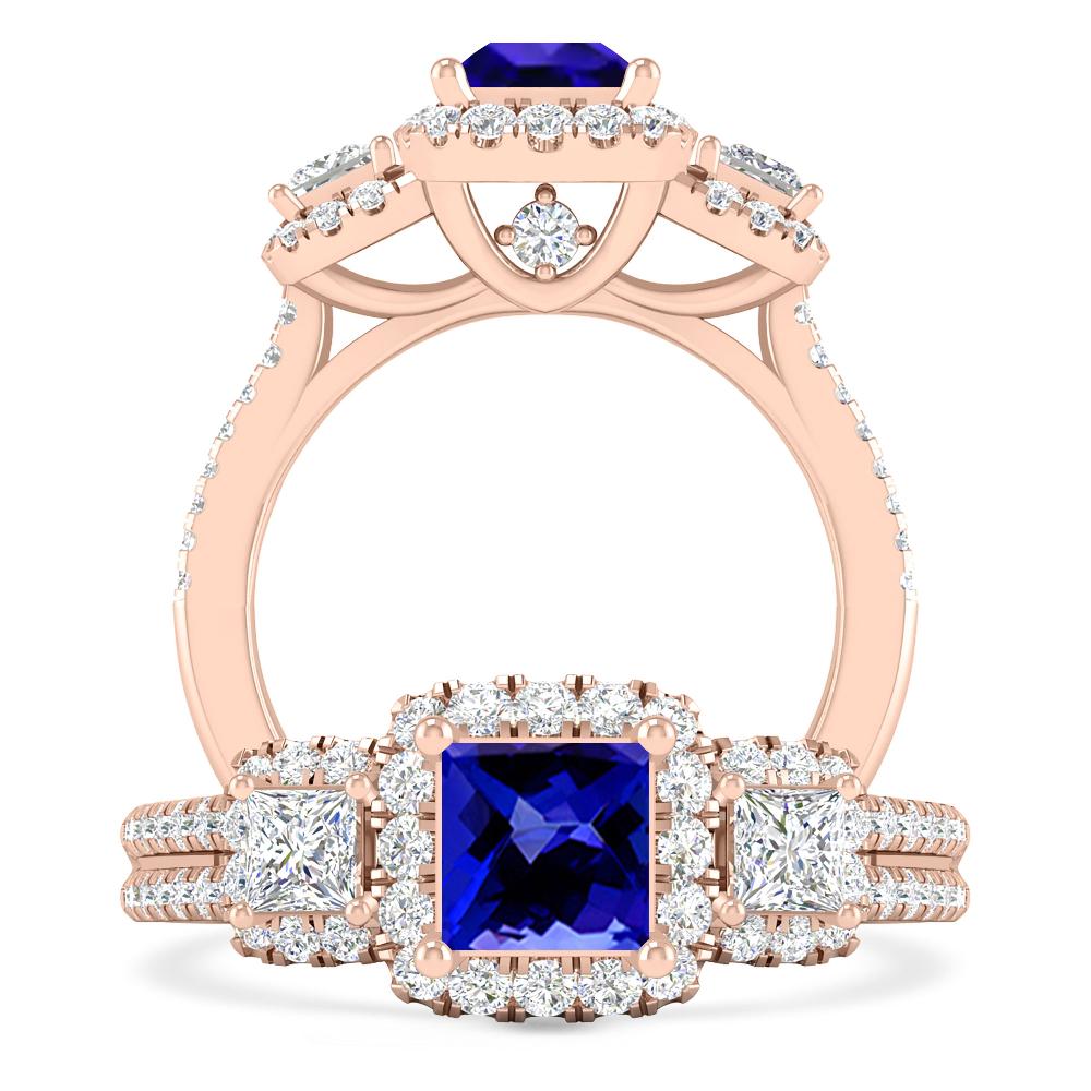 Rose Gold - Tanzanite