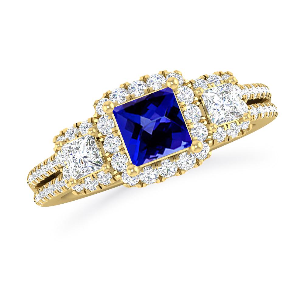 Yellow Gold - Tanzanite