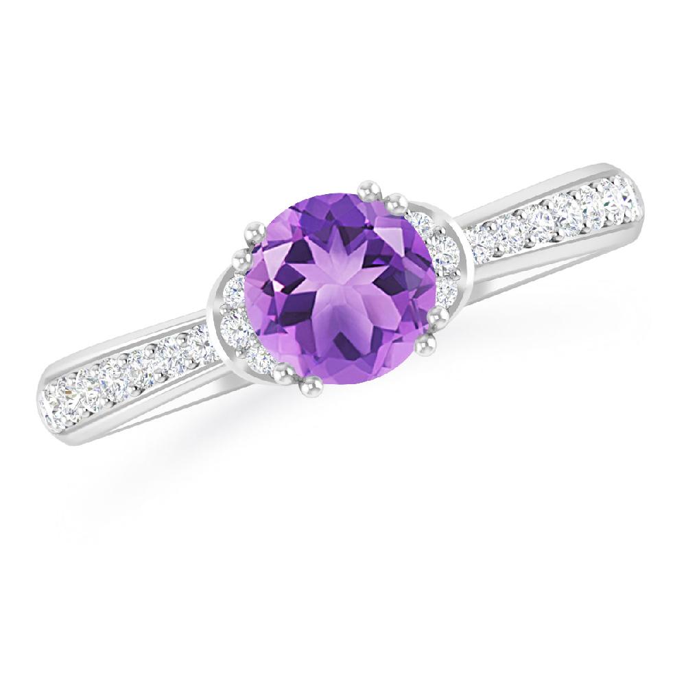 White Gold - Amethyst