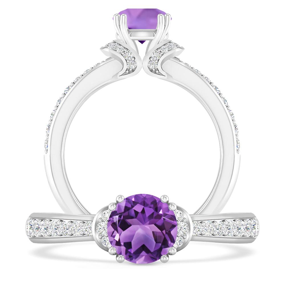 White Gold - Amethyst