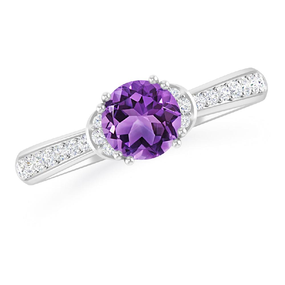 White Gold - Amethyst