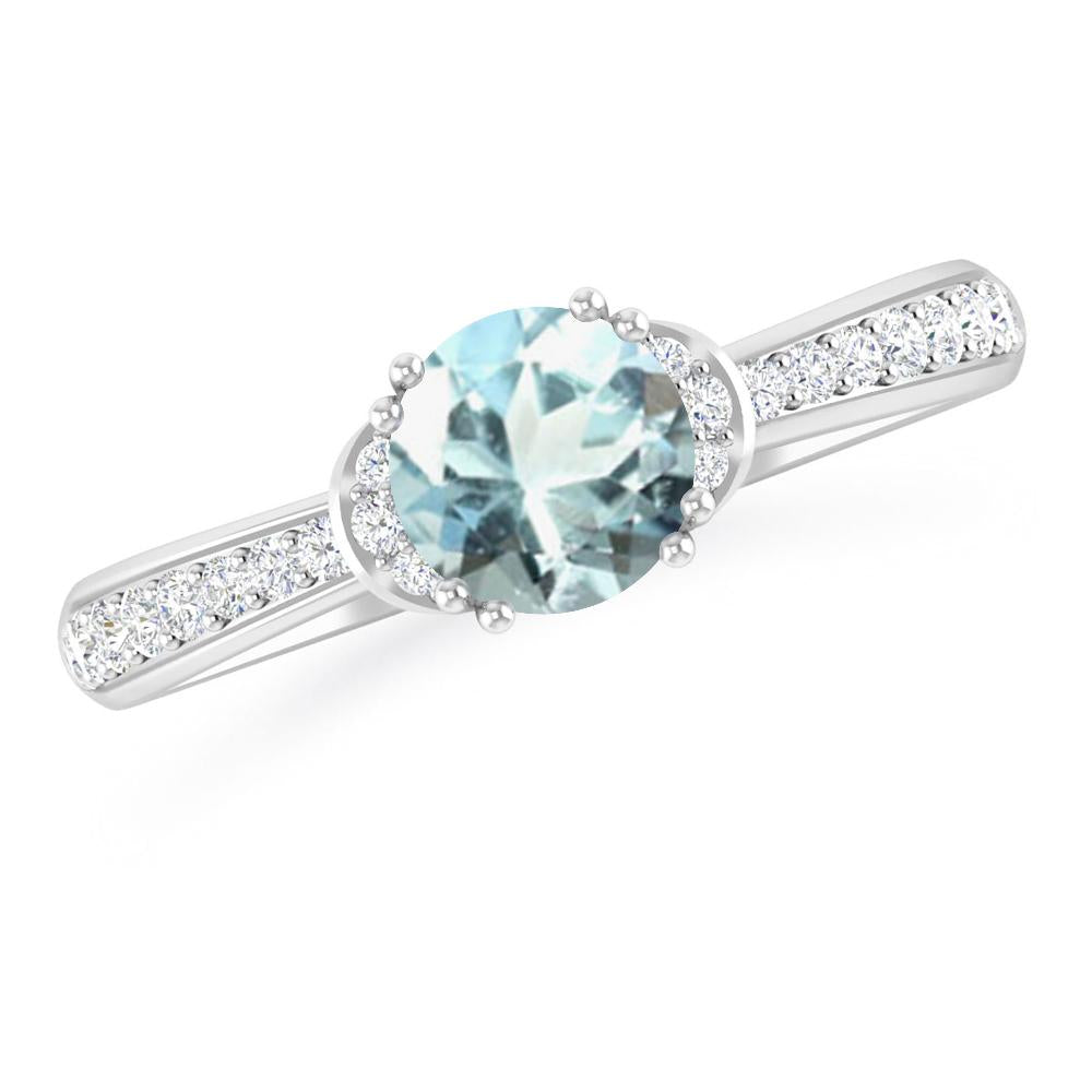 White Gold - Aquamarine