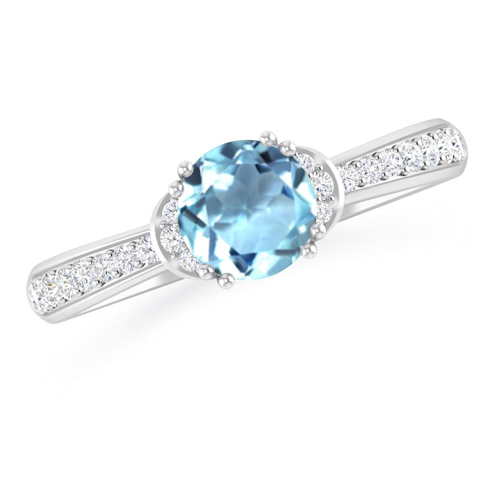 White Gold - Aquamarine