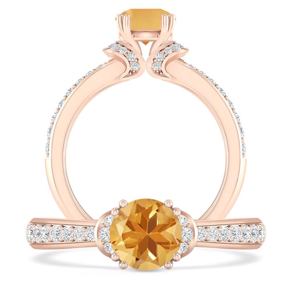 Rose Gold - Citrine