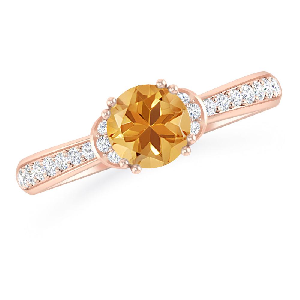 Rose Gold - Citrine