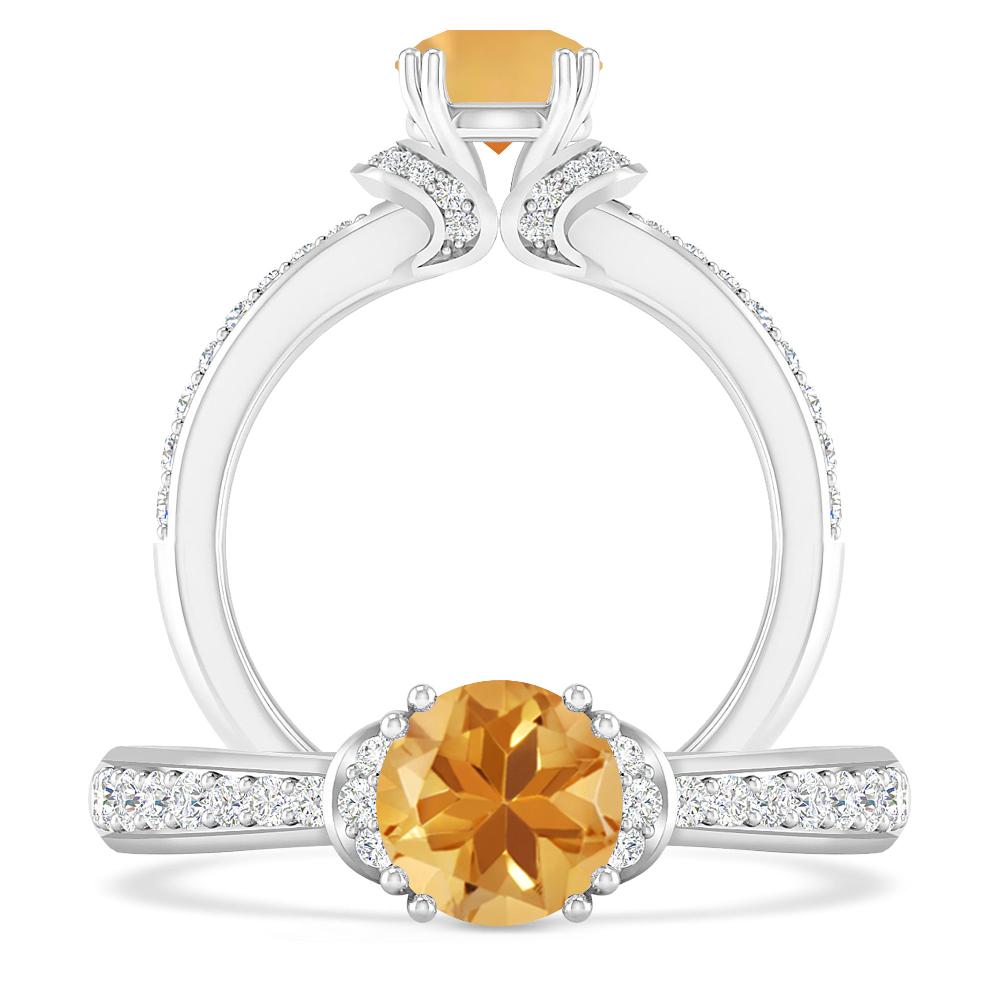 White Gold - Citrine